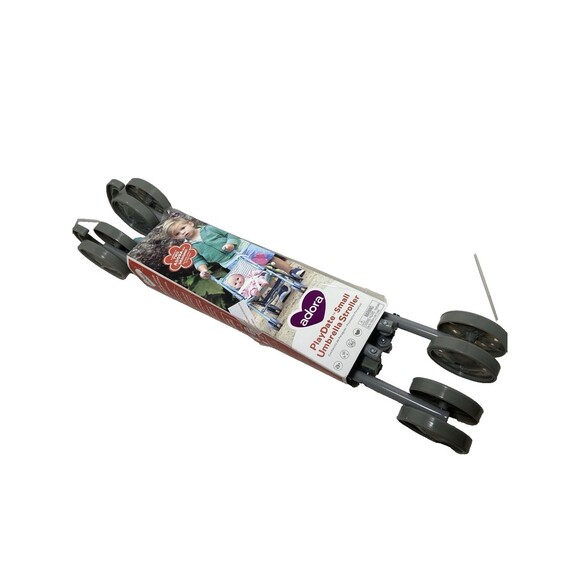 Adora Doll Small Umbrella Stroller - Fits 13" - 18" Doll Teal Stripe - Picture 2 of 6